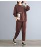 Plus Size Women's Two-Piece Suit - Autumn Loose Fit for Comfort and Style, Perfect for Covering Belly Fat