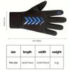 1 Pair of Waterproof and Cold Resistant Gloves with Anti Slip Touch Screen Function, Very Suitable for Outdoor Activities
