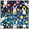 Cartoon Easter Eggs Window Stickers Self adhesive Wall Decals Party Supplies Gifts For Easter Holiday Decoration