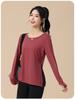 Women's Plus Size Long Sleeve Sports Top - Autumn Slimming, Breathable Yoga & Running T-shirt