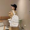 Schoolbag1011 Schoolbag Female Korean Version High School Student Junior High School Student College Student Plaid Backpack Cute Girl Large Capacity