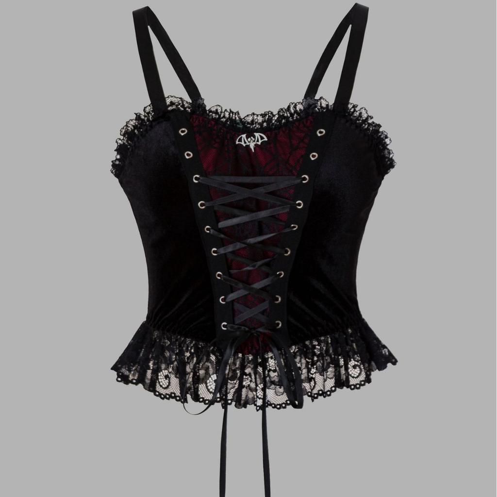 Womens Sexy Bustier Corset Top Eyelet Lace-up Floral Print Push Up Crop Tops Vintage Tank Top Party Clubwear Bodice