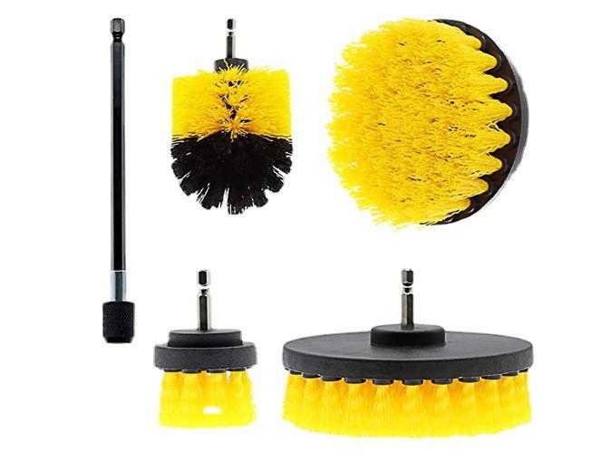 Elektrischer Bohrbürstenaufsatz Set Power Scrubber Bürste Autopolierer Küchen-Badezimmer Reinigungsset Toilettenreinigungswerkzeuge