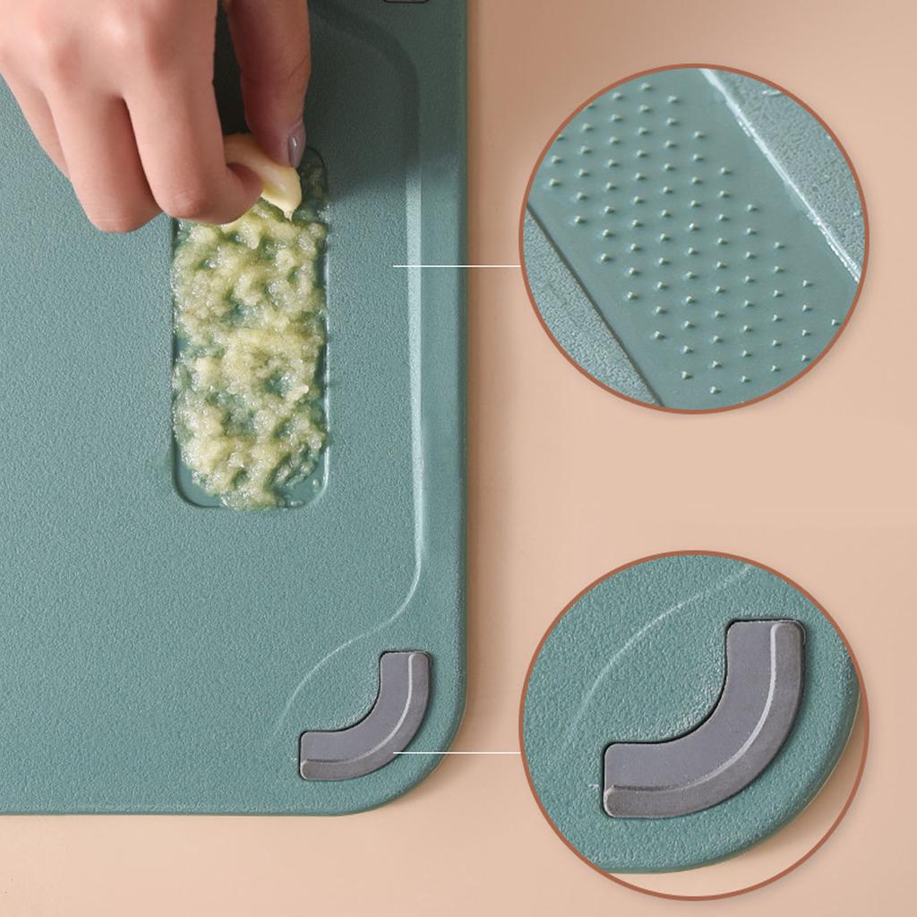 304 Stainless Steel Cutting Board Sticky Bottom Double Sided Cutting Board Highly Waterproof for Kitchen for Vegetable