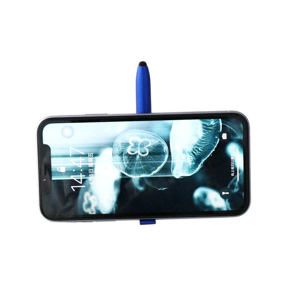 Students School Stationery Ballpoint Pen with LED Light Writing Pen Stylus Pen Cellphone Holder