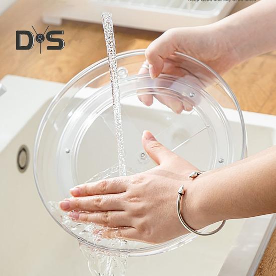 Storage Turntable 360° Rotating Storage Tray Organizer Transparent Round Storage Box for Kitchen Bathroom Cabinet