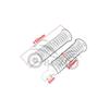 Modified CNC Aluminum Rear Foot Pegs for Harley Softail Sport XL 883 1200 Motorcycles