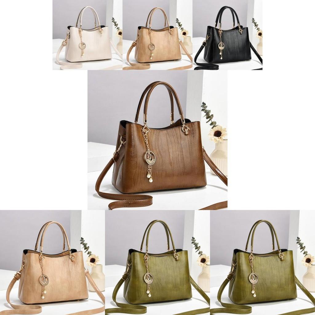 Chic And Stylish Pu Handbag For Fall Winter With Versatile Shoulder Strap And Zipper Closure