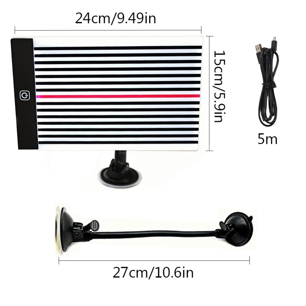 Paintless Wire Board Light LED Reflector Car Body Dent Detector Lamp Checking Line Board Reflector Set Car Dent Removal Repair