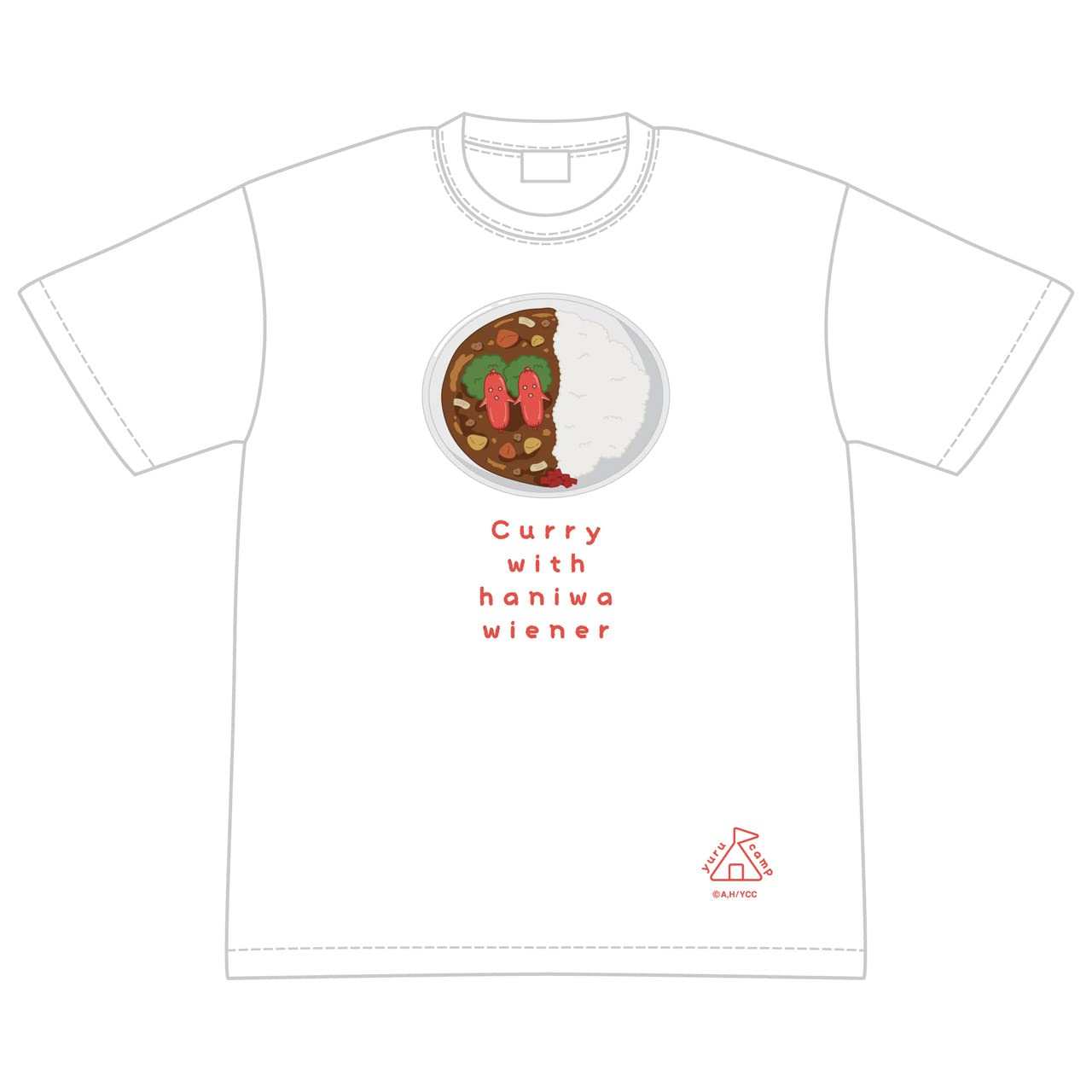 

[Groove Garage] Yurucamp Movie: Haniwa Wiener Curry Rice T-Shirt, Size L