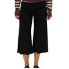 Pantaloni da Yoga da Donna a Gamba Larga Corti con Vita Pieghevole Vestibilità Rilassata Tessuto Morbido ed Elastico per il Comfort