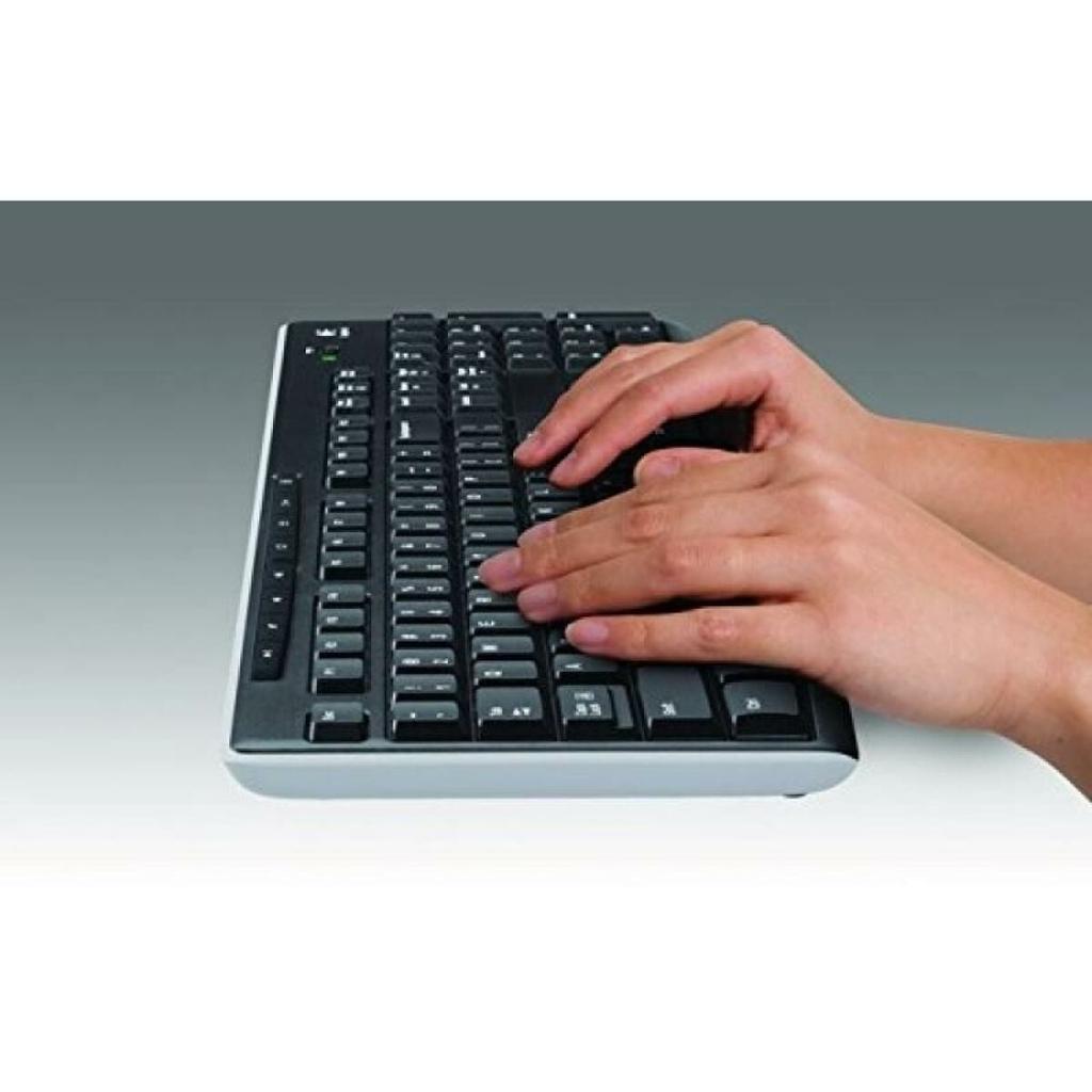 Wireless Keyboard Logitech K270 Black Spanish Qwerty 2.4 GHz