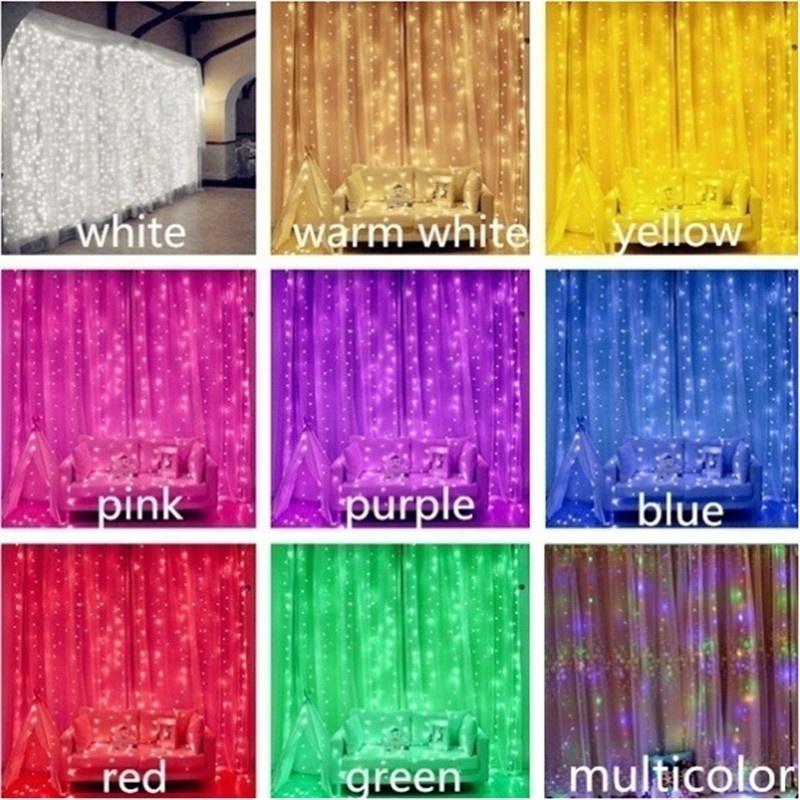 

Фея световые струны Рождественская свадьба декор занавес струнный свет 3 x 2 M (200 led) белый