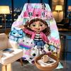 Gabby's Dollhouse Print Blanket - Soft & Comfortable, for Bedroom, Travel, Sofa, Home Decoration - Birthday Christmas Gift for Friend