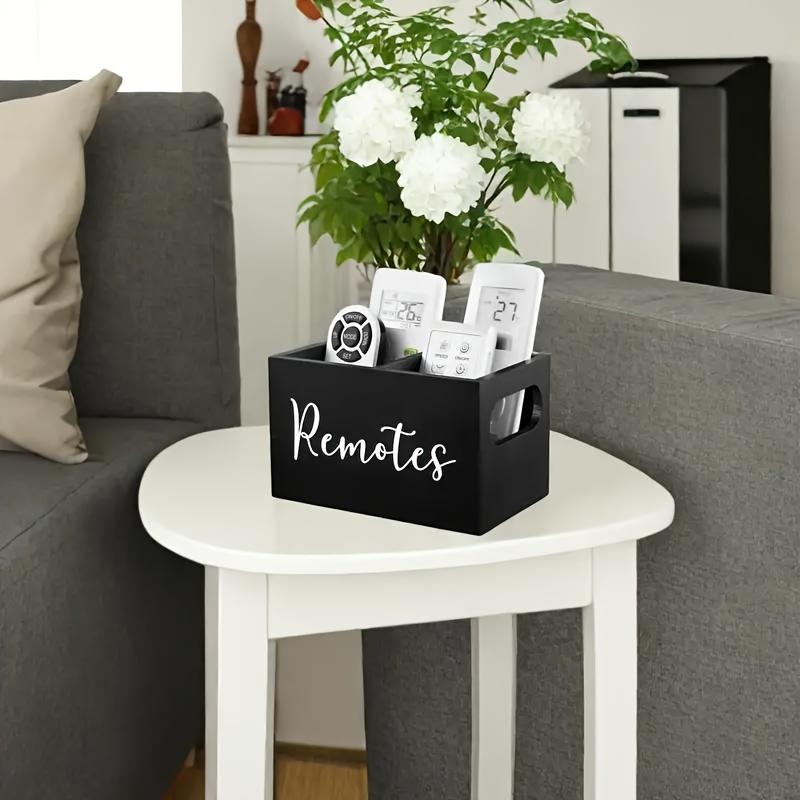 Classica Scatola Portaoggetti in Legno con 2 Scomparti - Organizer Aperto per l'Arredamento del Soggiorno di Casa, Contenitori per l'Organizzazione Domestica