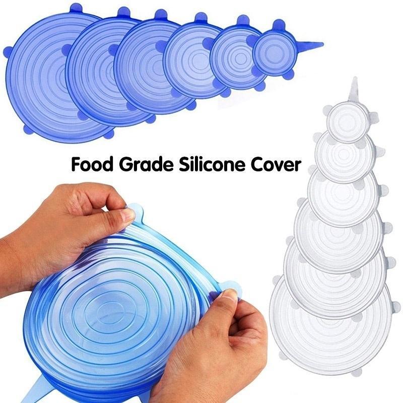 

6 фото Универсальная силиконовая крышка Стрейч Всасывающая крышка Варочная кастрюля Силиконовая крышка сковороды Разлив