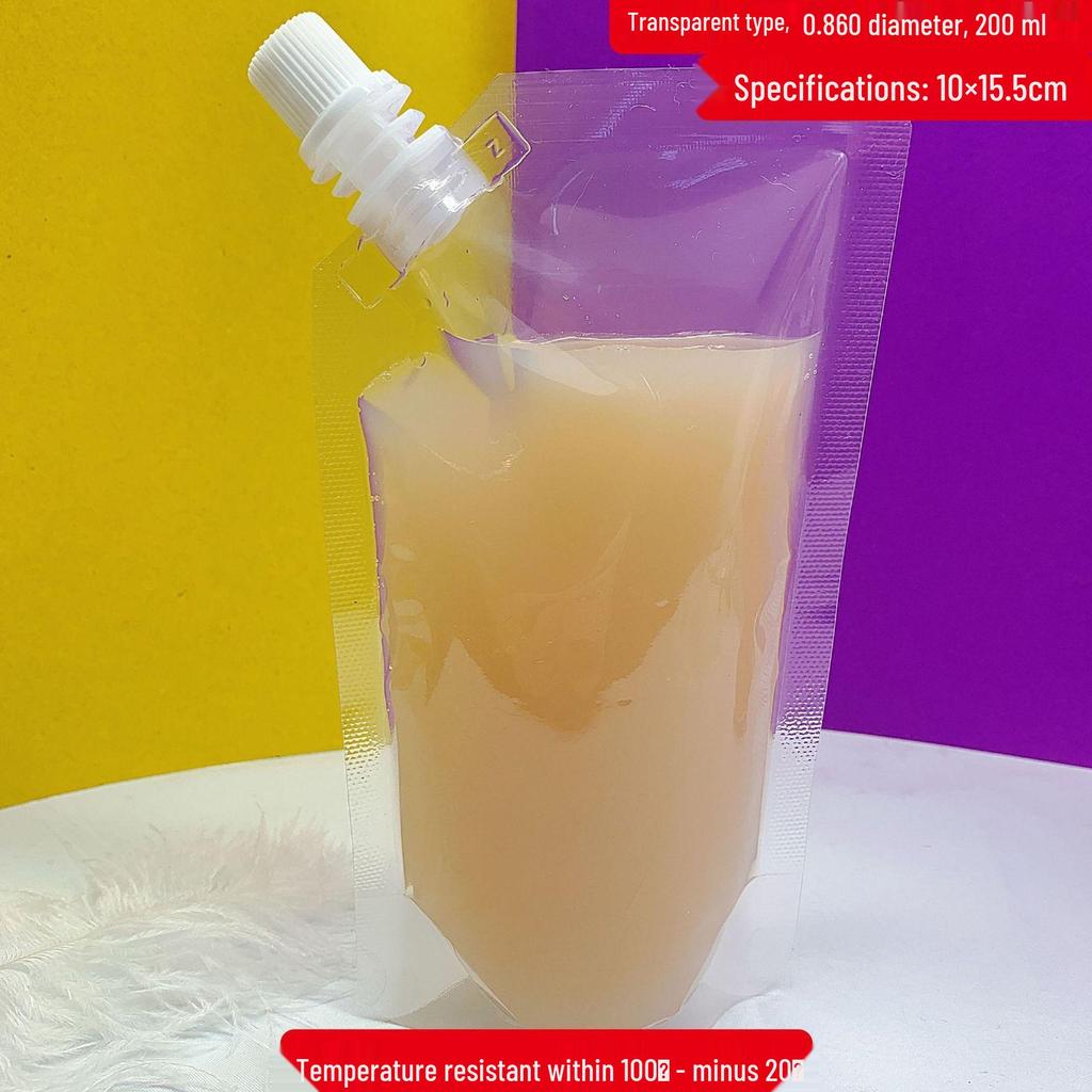 Large Caliber Self-Standing Angled Spout Bag for Food-Grade Liquid Portioning