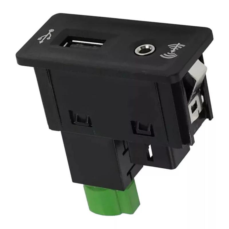 Golf 7 CarPlay Switch with Green Head USB+AUX - Model 5Q0035726E