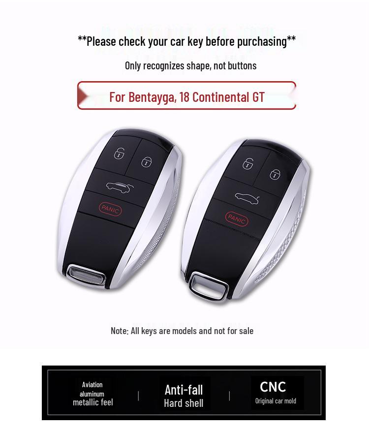 Bentley Bentayga & New Continental GT Aluminum Alloy Key Shell