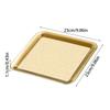Luxury Square Food-grade Steel Serving Tray,coffee Tray,desserts – Elegant Serving Platters for Cafe, Restaurant Bathroom Tray