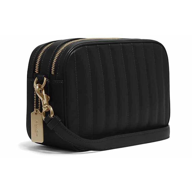 Coach Jes 25 Quilted Leather Camera Bag Women Shoulder Bag Black C1569-IMBLK