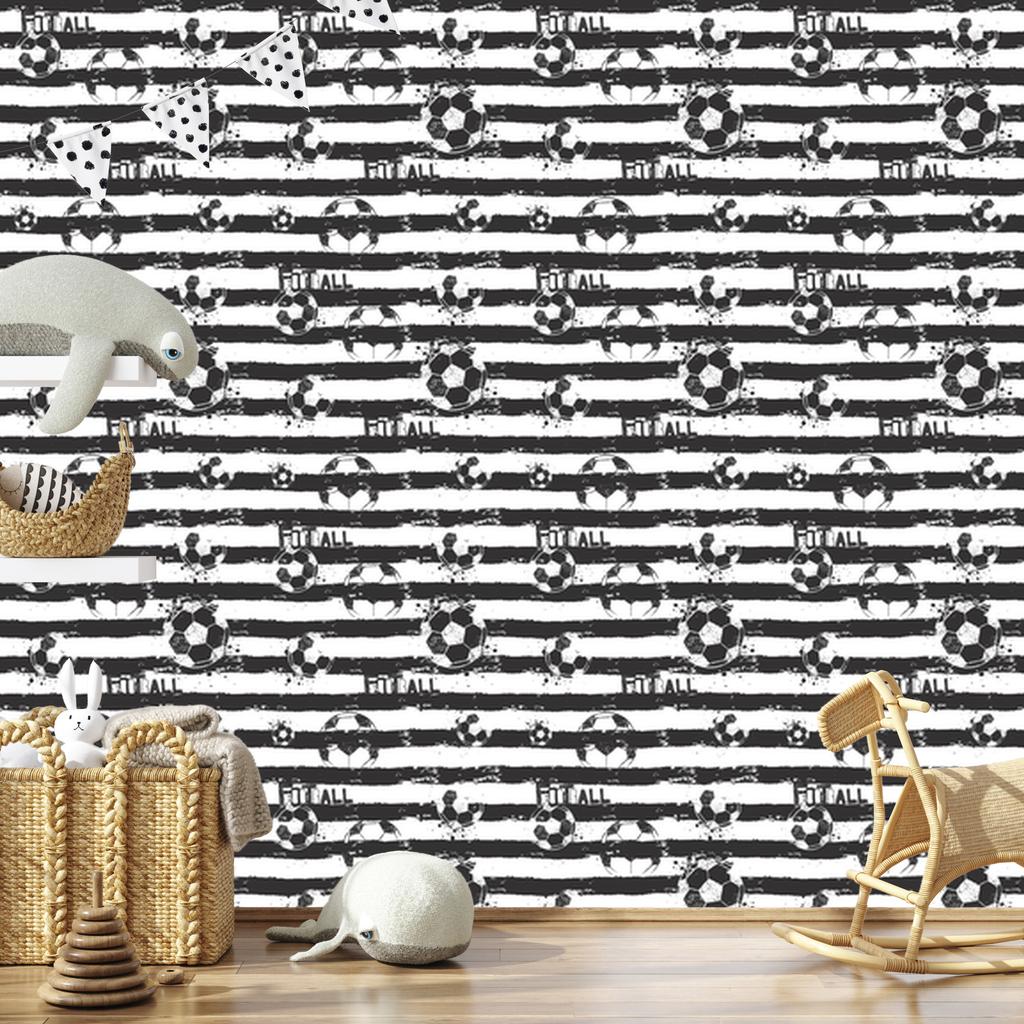 Soccer Ball Wallpaper In a Style for the Living Room and Bedroom 50x1000