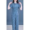 Traditional Chinese Retro Fashion Set - Elegant Two-Piece Set for Women in Summer with Graceful Style