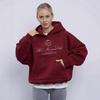 Trendy Women's Fleece Letter Hoodie - Stylish and Versatile Couple's Autumn/Winter Sweatshirt