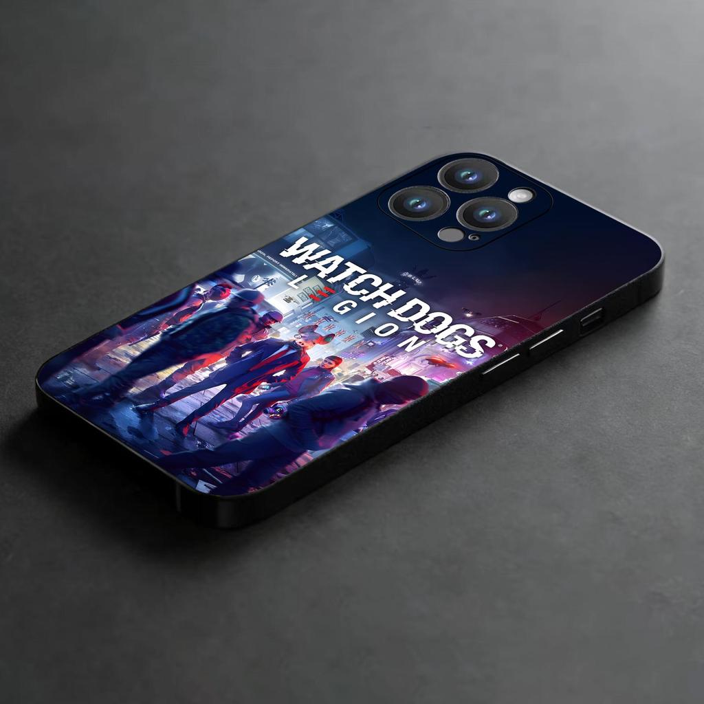 HOT games Watch Dogs 2 Dedsec Phone Case For iPhone18 17 16 15 14 13 12 11Pro Max Mini Anti-Drop Soft Black Case