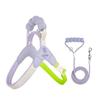 Dog Harness Set Step-In No-Pull Easy Escape Proof Vest with Dual Leash Clips & Reflective Stitching for Puppies Small Dogs