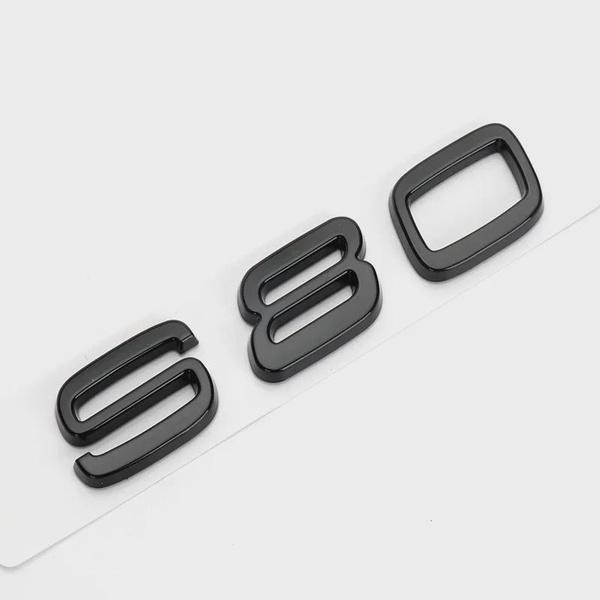 ABS Letter Car Rear Trunk Badge Sticker Decal for Vol-vo S40 S60 S90 S80 S80L Logo Decal Accessories