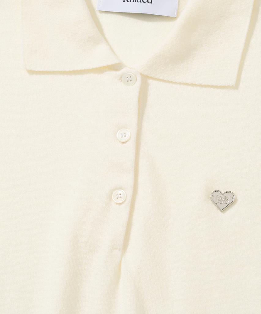 KNITTED (W) Basic Essential Washable Collar Knit Ivory