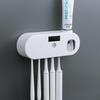 YIXI Automatic Toothpaste Dispenser & Wall-Mounted Toothbrush Holder Set