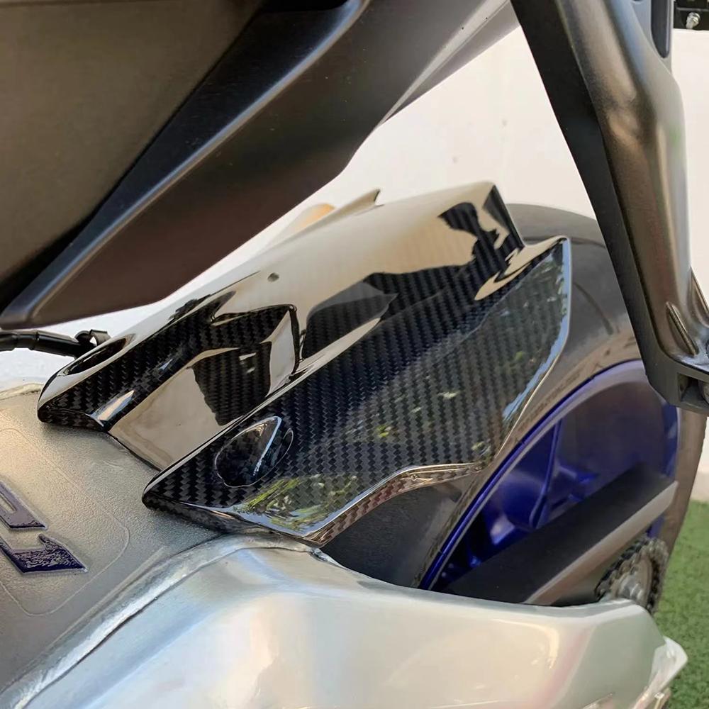 For YAMAHA YZF-R1 R1M 2015-2023 2024 2025 Rear Hugger Mudguard Fiber Motorcycle Fender Twill Weave Gloss Fairing kits