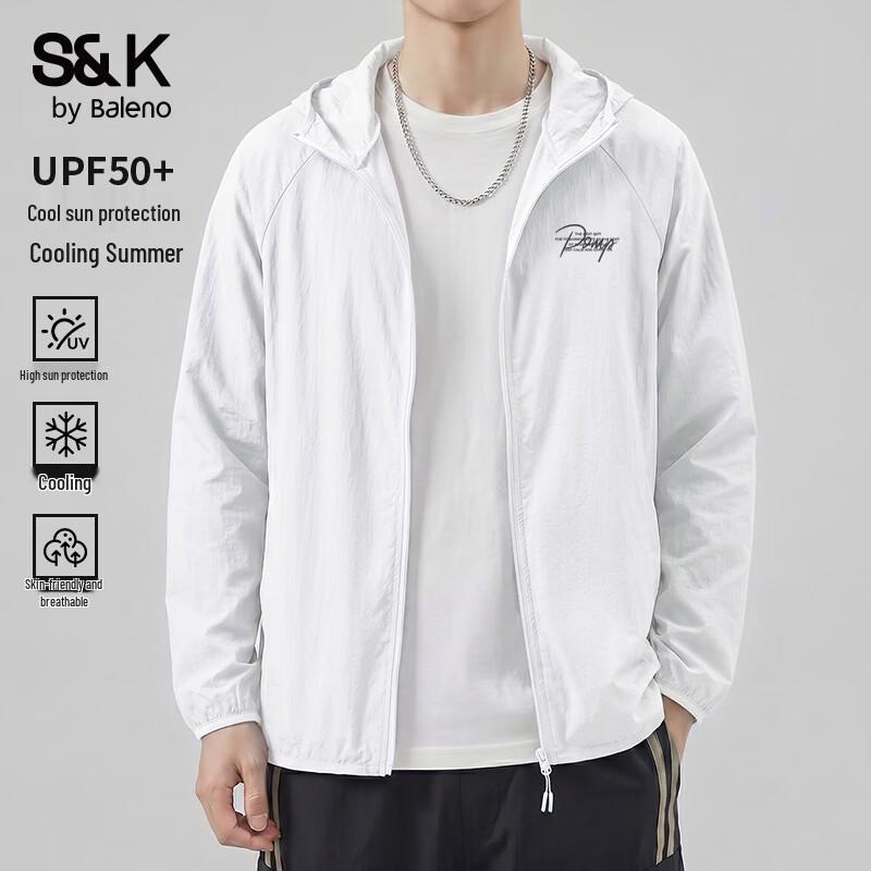 Baleno S&K Men s Ice-Feel UPF50+ Sun Protection Hoodie 2XL