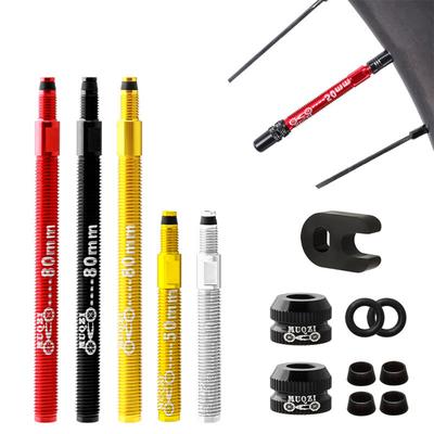 Aleación de Aluminio Mquzi Extensor de Válvula para Bicicleta de Carretera Válvula Adaptador de Extensión para Cámara de Aire de Válvula