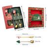 Xmas Tree Dessert Spoon Set Stainless Steel Holiday Coffee Spoon Fruit Fork Mini Cutlery Gift Christmas Present Party Favor