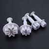3 PCS DIY Fondant Stamps Multi-Shape Baking Accessories for Fondant Cake Cookie