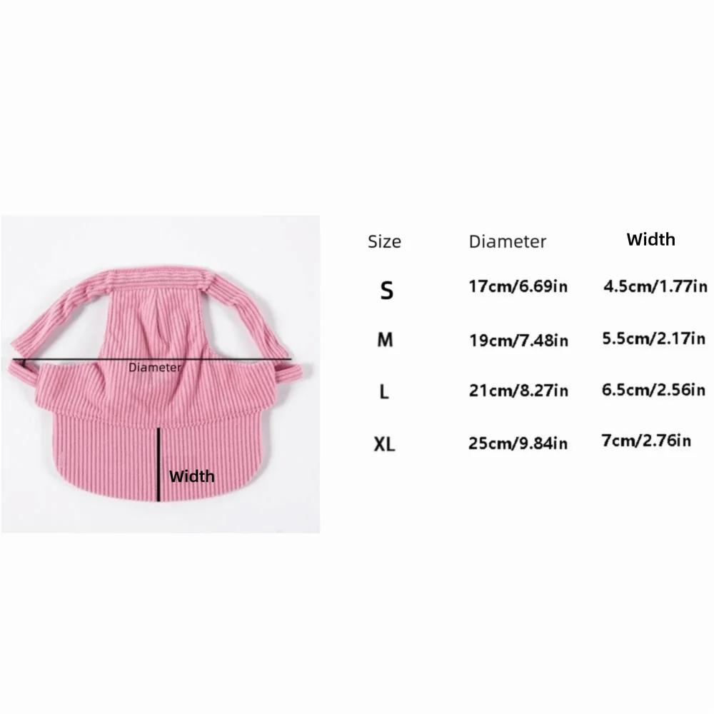 Multi-color Corduroy Pet Sun Hats Breathable Adjustable Dog Baseball Cap Soft Comfortable Cat Headwear For Small Pets