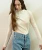 Aejeuipeu Mono Wool Half-Neck T-Shirt (Light Beige)