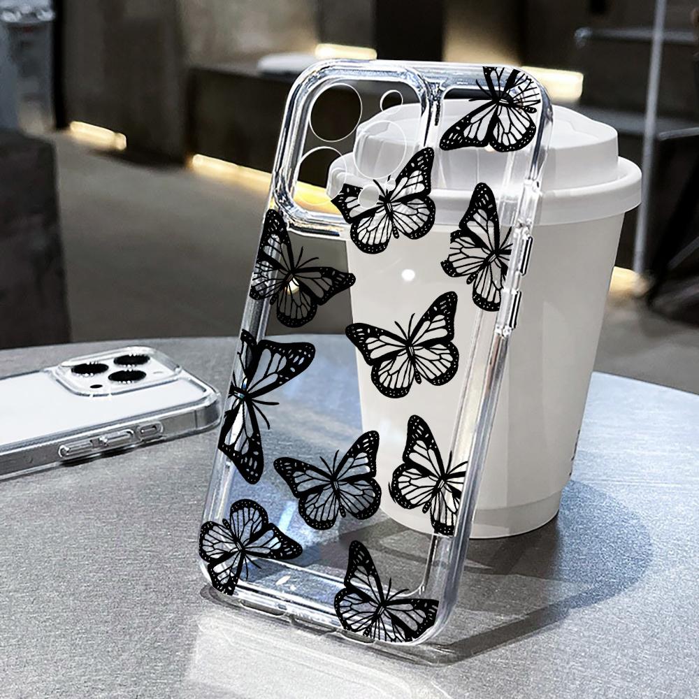 

Trendy Butterfly Phone Case For Xiaomi 17 Pro Max 15T 14T 13T 12T Pro For Xiaomi 15 14 13 12 Mi 11 Lite 5G Transparent TPU Cover Xiaomi 12T