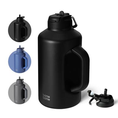BUTELKA BUTELKA Litrowa Butelka na Wodę Duża Pojemność Termos ze Stali Nierdzewnej Izolowany Termicznie Dzbanek z Uchwytem Podwójna Konstrukcja Wygodna Nakrętka Odpowiednia na Słomkę