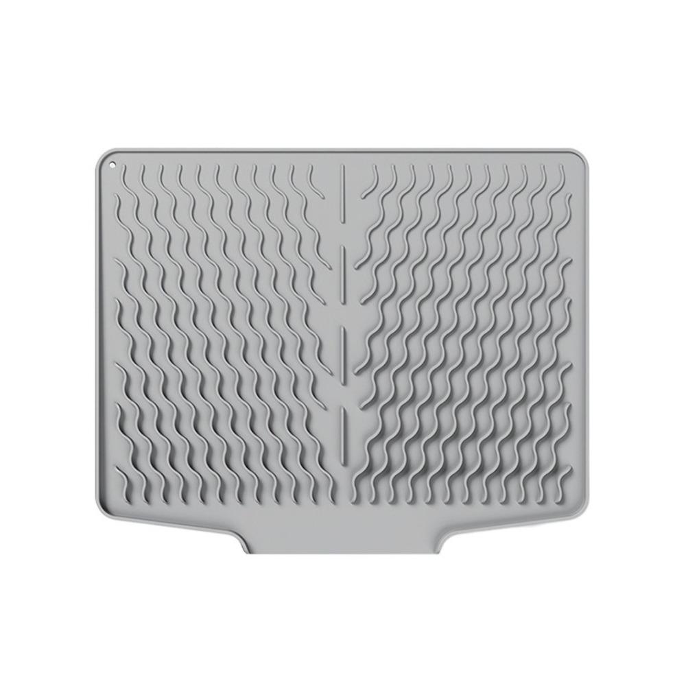 Anti-scald Silicone Dish Drying Mat Large Sink Mat Countertop Protection Pad  Kitchen