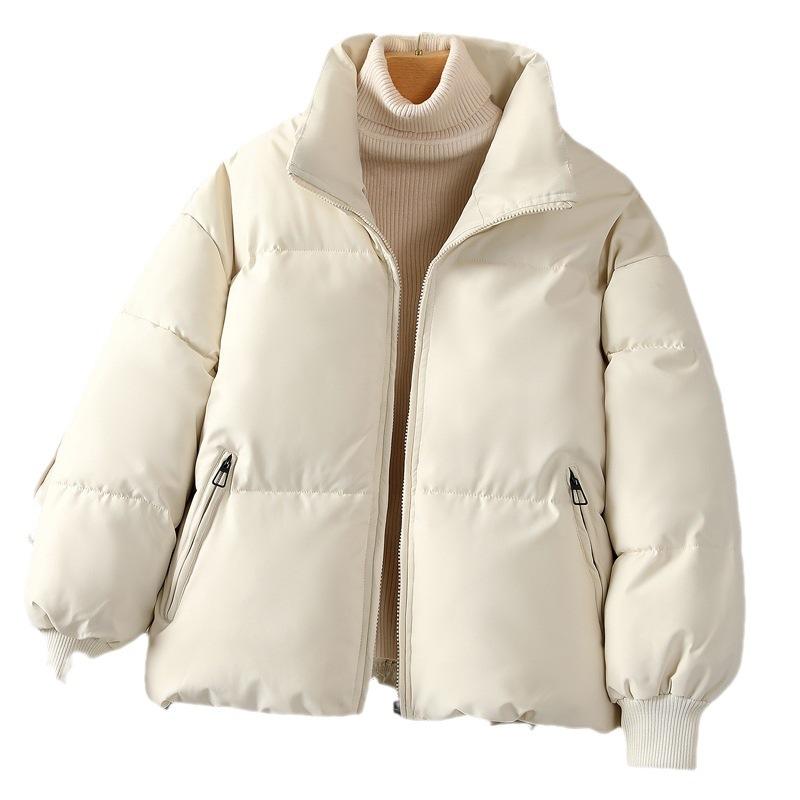 Winter Short Korean Version Bread Clothes Autumn and Winter Stand-up Neck Cotton-padded Clothes Warm Jacket
