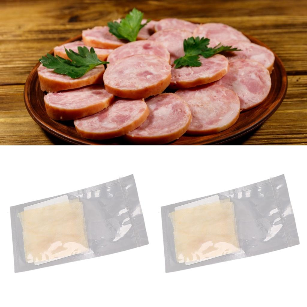 2PCS Drying Sausage Casings Handmade Natural Hog Ham Sausage Casings for Spring Festival