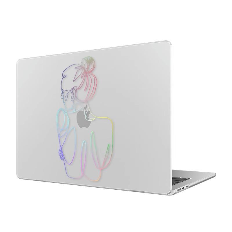 Hard Shell Laptop Case MacBook Air 13.6 15.3 Pro 14 16 Inch - Laser-Effect Holographic Design Protective Cover