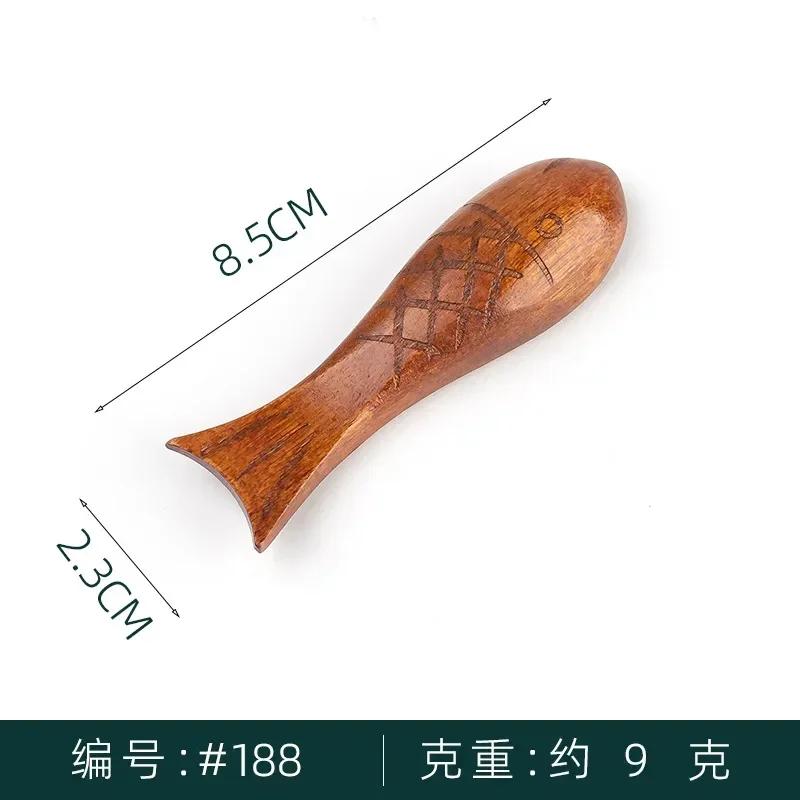 Wooden Chopsticks Rest Fish Leaf Shaped Spoon Fork Rack Japanese Sushi Chopsticks Holder Chinese Food Tableware Kitchen Supplies
