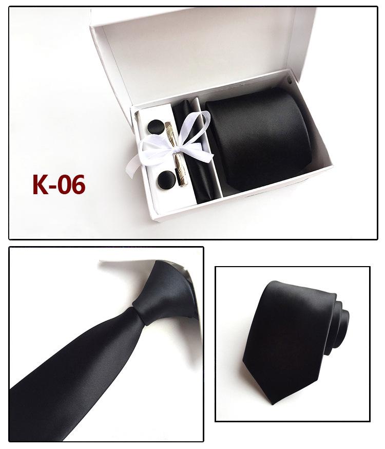 Herren-Krawatten-Geschenkbox 6-teiliges Set Gruppenkrawatte Business-Krawatte