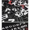 1Pcs 3D Metal 45mm 25mm DIY Letters Alphabet Emblem Numbers Chrome Labeling Car Sticker Digital Badge Accessories Motorcycle