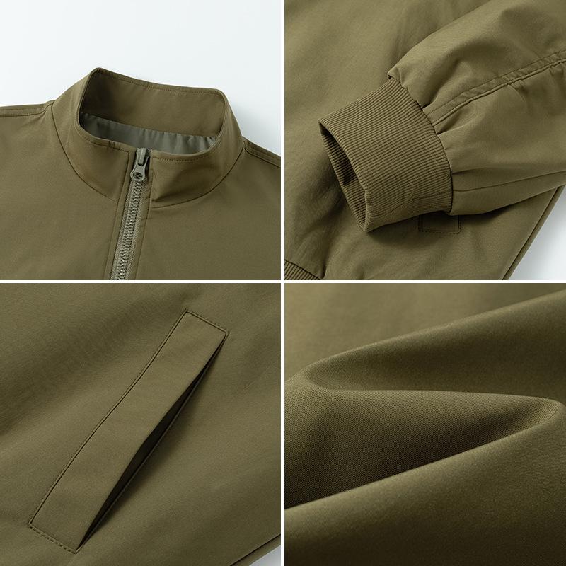 Neue Jacke Lässig Vielseitig Kragenjacke Amerikanisch Locker Reißverschlussleiste Sportjacke Herren